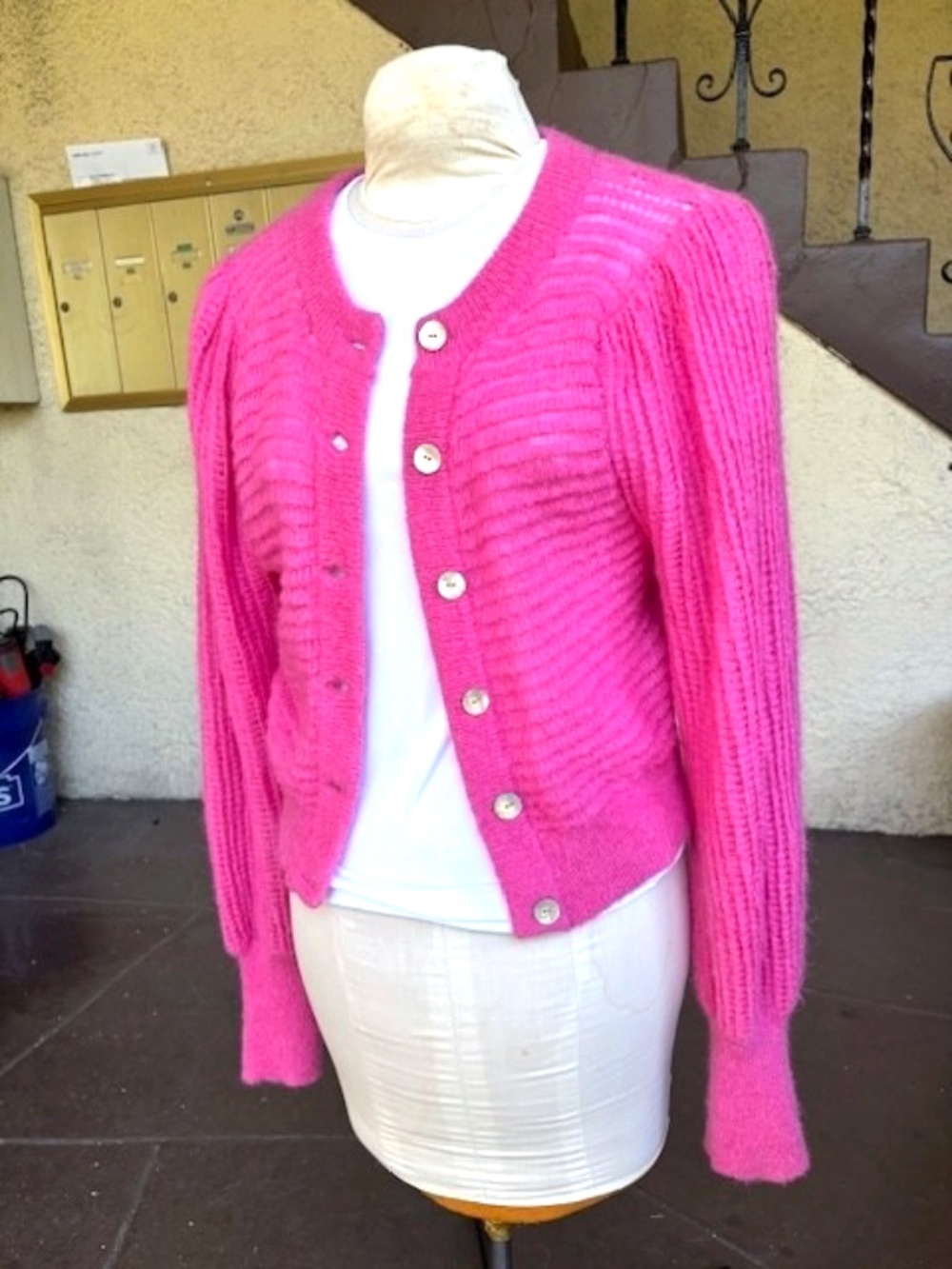 $138 WILFRED ARTIZIA Alessia Alpaca/Mohair Cardigan Sweater NWOT/sz S - Picture 9 of 16